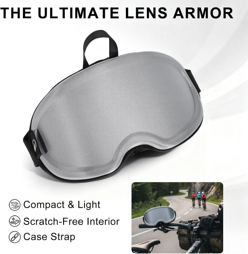 BATFOX Kids Youth Dirt Bike Goggles-Motocross & ATV Riding Goggles for Women,UV400 Anti-Slip Strap,MTB,UTV,OTG,MX Gear (Case Only-Gray, Youth) - Image 4